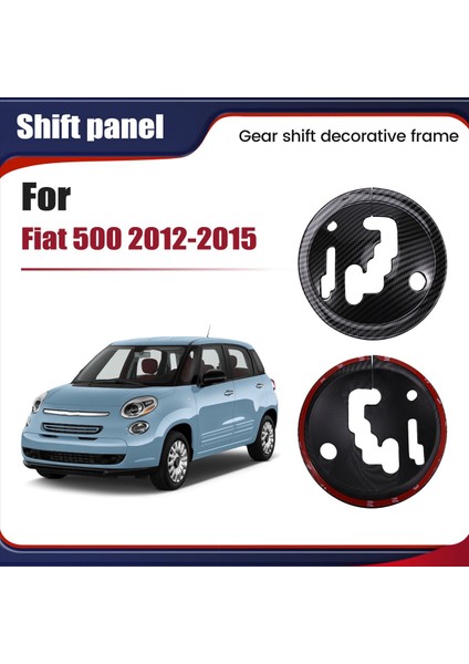 Araba Merkezi Kontrol Dişli Vites Paneli Çerçeve Kapak Fiat Için Dekoratif Çıkartmalar 500 2012-2015 Araba Iç Aksesuarları (Yurt Dışından) indirimleri