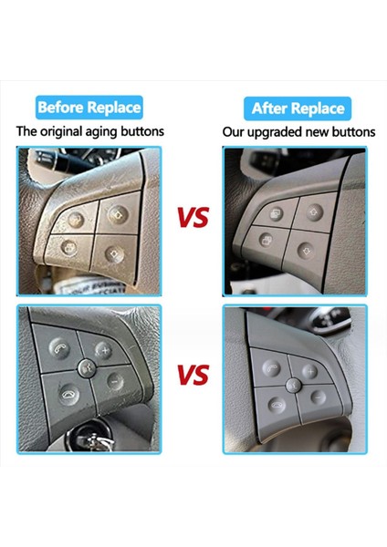 Araç Direksiyon Simidi Kontrol Anahtarı Düğmesi 4 Mercedes Için Anahtar Benz W164 ml Gl B/r Sınıfı 2006-2009 W2009 W251 Master Dunb Siyah (Yurt Dışından) fiyatları