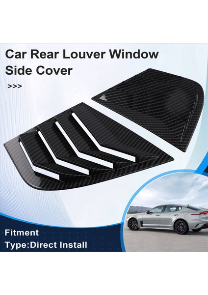 Araba Aksesuarları Arka Kansana Pencere Yan Depaj Kapağı Döşeme Sticker Havalandırma Kepçesi Kia Stinger 2018-2023 A (Yurt Dışından) indirimleri