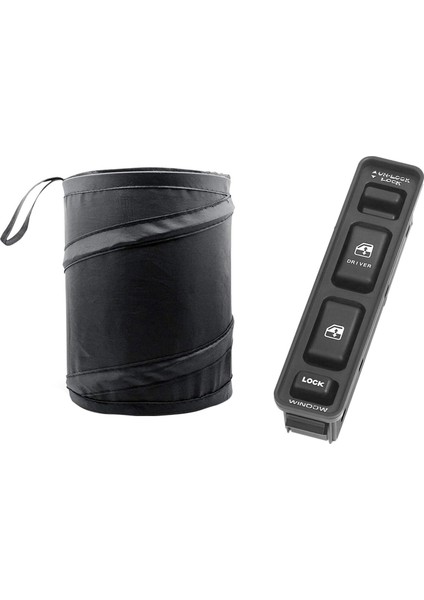 Araba Çöp Kutusu Ana Kontrol Güç Penceresi Anahtarı Ön Sürücüler ile Taşınabilir Çöp Kutusu (Yurt Dışından)