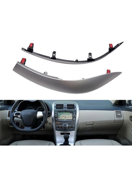 5543602330 1paır Araba Gösterge Tablosu Havalandırma Outlet Trim Kapak Şeridi Toyota Corolla 2006-2009 5543502370 (Yurt Dışından) fiyatları