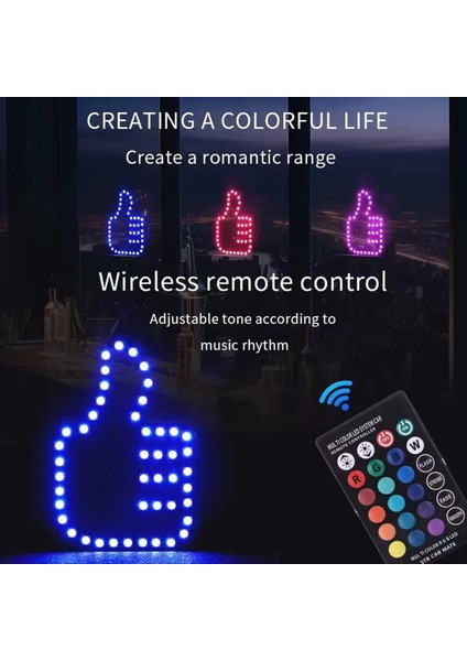 Evrensel Komik Araba Parmak Işığı Uzakta Iyi Jest Lambası Işıltı Paneli Etiketi ile Araba Penceresi Dekoratif (Yurt Dışından) fırsatları