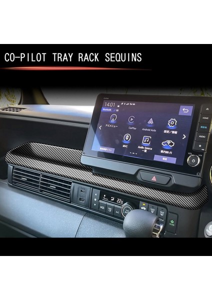 Araba Gösterge Paneli Dekoratif Panel Ortak Pilot Tepsi Raf Trim Stickers Honda N-Box Rhd Karbon Fiber Için Merkez Konsol Trim (Yurt Dışından) fırsatları