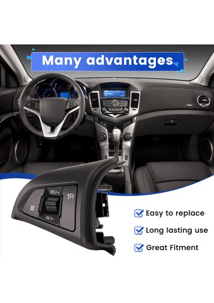 Araba Direksiyon Sol Sol Çok Fonksiyonlu Düğme Hızlı Cruise Control Switch 96892140 Chevrolet Cruze 2009-2014 (Yurt Dışından) fırsatları