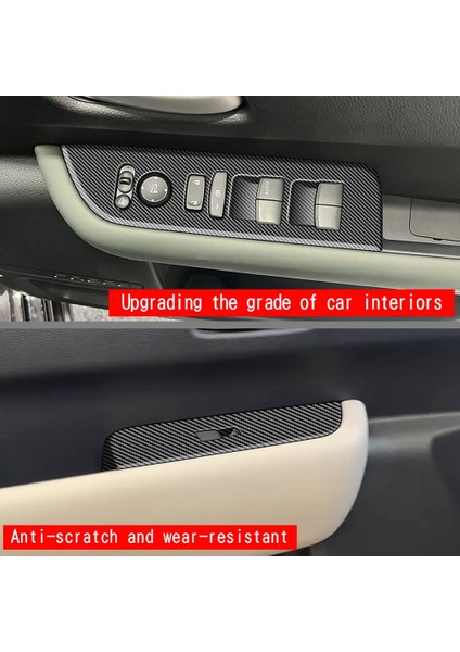 Araba Penceresi Cam Asansör Anahtarı Paneli Trim Çıkartmaları Honda Freed Hava Crosstar 2024 Iç Aksesuarlar Karbon Fiber Rhd (Yurt Dışından) modelleri