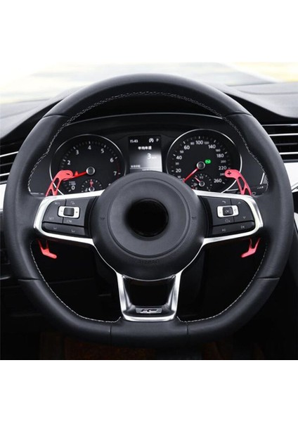 1 Çift Araba Direksiyon Simidi Vardiyalı Kürek Dsg Dişli Vites Değiştirici Kürek Uzantısı Golf Için Mk7 Gtı R Gtd Gte 7 2014-2019 Siyah (Yurt Dışından) fırsatları