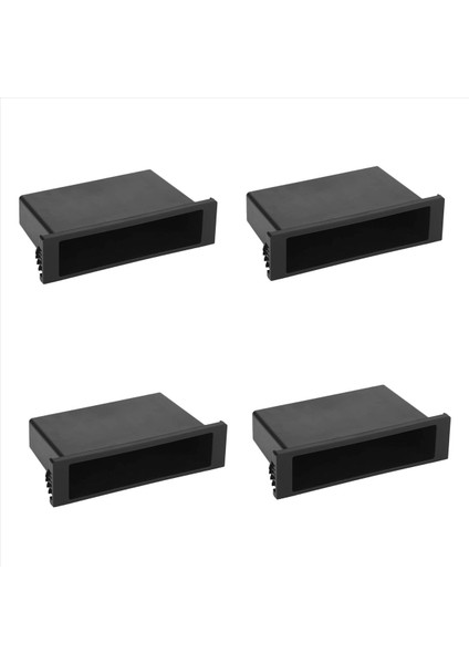 4x Evrensel Araba Çifte 1 Din Çizgi Fincan Tutucu Saklama Kutusu Stereo Radyo Için Plastik (Yurt Dışından)