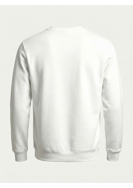 Noel Işıltısı Sweatshirt Beyaz