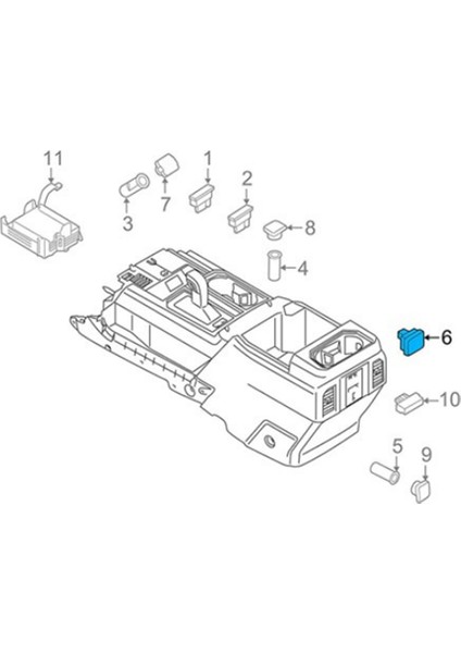 Araba Merkezi Konsol Arka Power Outlet Ac 110V 150W-400W Soket Montajı FL3Z-19N236-A Ford F150 2015-2016 (Yurt Dışından) fiyatları
