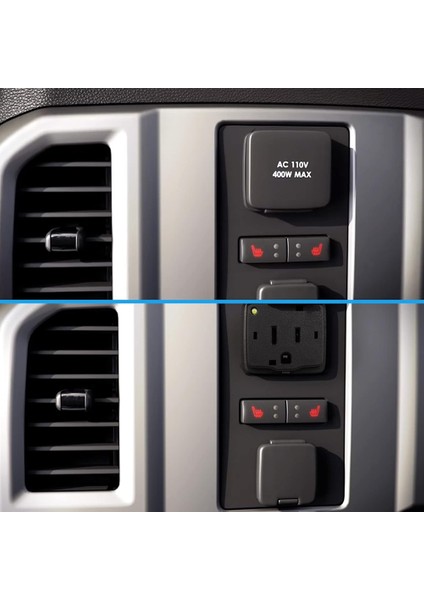 Araba Merkezi Konsol Arka Power Outlet Ac 110V 150W-400W Soket Montajı FL3Z-19N236-A Ford F150 2015-2016 (Yurt Dışından) fırsatları