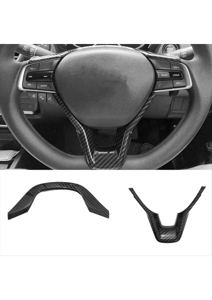 Honda Accord 2018-2022 Için Araba Direksiyon Kapağı Döşeme Karbon Fiber Araba Iç Aksesuarları (Yurt Dışından) fırsatları