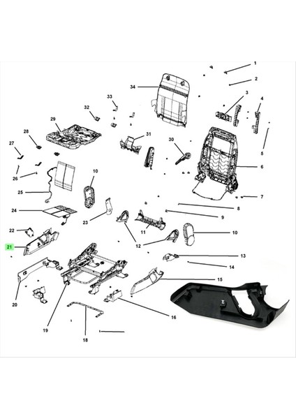 Ön Koltuk Çamurluk Dış Koruma Jeep Compass Patriot Için 1RW62XDVAB Dodge Caliber Için 2007-2017 (Yurt Dışından) fırsatları