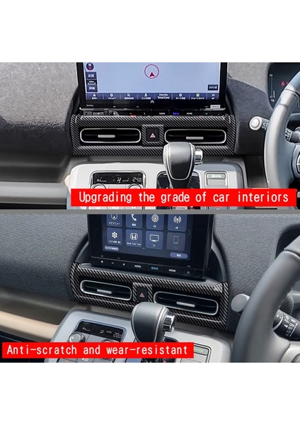 Honda Freed Hava Crosstar 2024 Karbon Fiber Için Rhd Araba Merkezi Konsol Klima Çıkış Trim Çerçeve (Yurt Dışından) modelleri