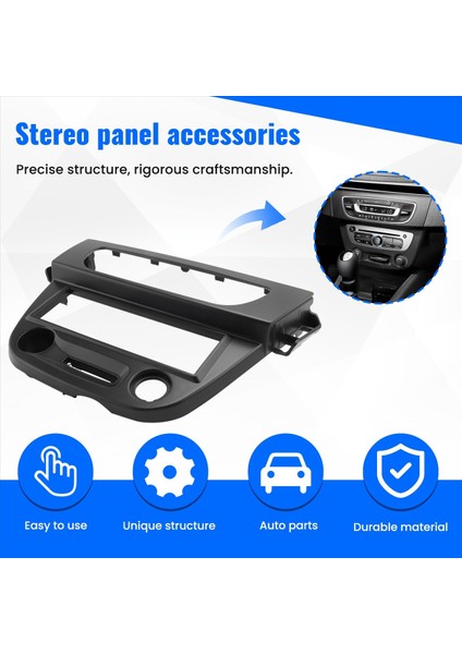 1 Din Araba Radyosu Fasya DVD Frame Panel Renault Megane Için 2008-2015 Fluence 2009+ (Yurt Dışından) fırsatları