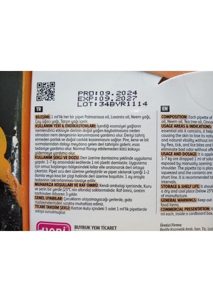 kedi +hobi derma guard kediler ıçin bit pire önleyici ense damla 1 ml x 5 adet fiyatları