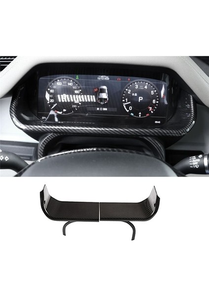 Araba Iç Gösterge Tablosu Ekran Dekoratif Çerçeve Kapak Trim Land Rover Defender 20-23 Araç Aksesuarları Karbon Fiber (Yurt Dışından) fırsatları
