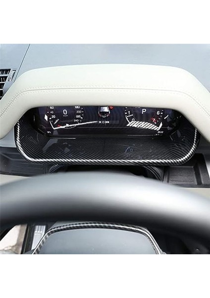 Araba Iç Gösterge Tablosu Ekran Dekoratif Çerçeve Kapak Trim Land Rover Defender 20-23 Araç Aksesuarları Karbon Fiber (Yurt Dışından) indirimleri