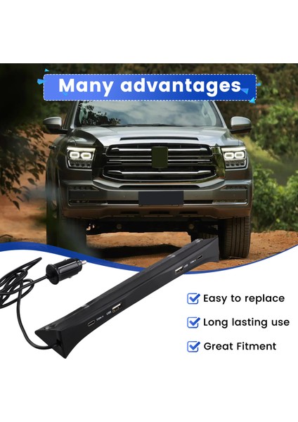 Lhd Car USB USB Type-C Sıçrama Adaptörü Hızlı Şarj Şarjı Şönt Hub Konuşma Istasyonu Wey Tank 400 2023 2024 Aksesuarlar (Yurt Dışından) fırsatları