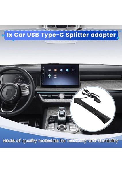 Lhd Car USB USB Type-C Sıçrama Adaptörü Hızlı Şarj Şarjı Şönt Hub Konuşma Istasyonu Wey Tank 400 2023 2024 Aksesuarlar (Yurt Dışından) indirimleri