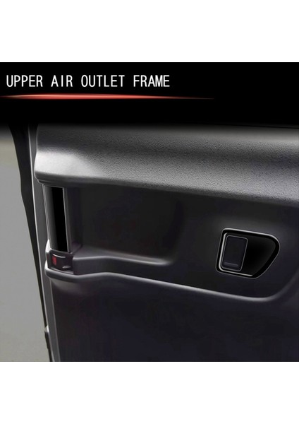 Araba Orta Kapı Tutucu Döşeme Çerçevesi Honda N-Box 2024 Orta Kapı Anahtarı Döşeme Çıkartmaları Rhd Parlak Siyah (Yurt Dışından) modelleri