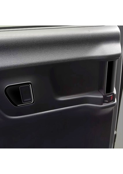 Araba Orta Kapı Tutucu Döşeme Çerçevesi Honda N-Box 2024 Orta Kapı Anahtarı Döşeme Çıkartmaları Rhd Parlak Siyah (Yurt Dışından) indirimleri
