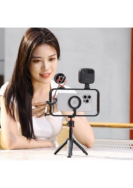MG-001 Manyetik Video Rig Smartphone Cage Çerçeve indirimleri