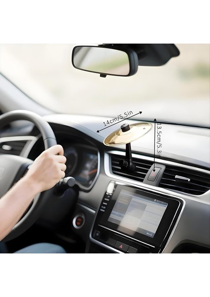 2pcs Araba Zil Arabası Zil Havası Havalandırma Havalandırma Mini Davul Kaza Cymbal Araba Havalandırma Için Her Türlü Araç Için Uygun (Yurt Dışından) modelleri