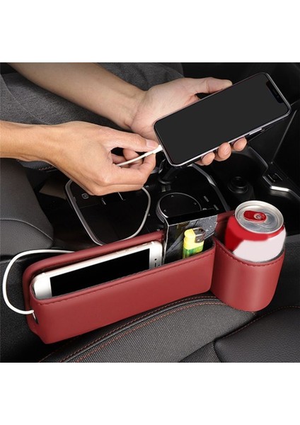 Çok Fonksiyonlu Araba Koltuk Alanı Organizatör Saklama Kutusu Evrensel Cep Cüzdan Tuşları Kart Kupa Telefon Tutucu Otomatik Aksesuarlar B (Yurt Dışından) modelleri