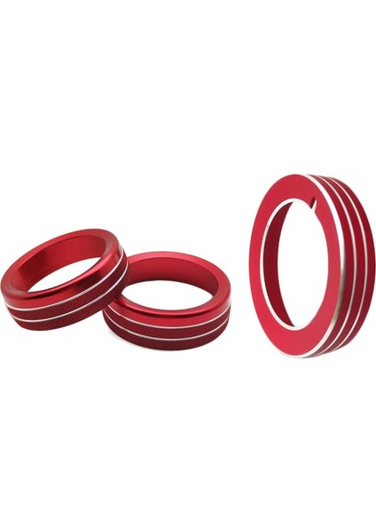 Orta Konsol Ses Far Topçası Dekoratif Yüzük Iç Düğme Halkası Ford Mustang Için Otomatik Aksesuarlar 15-20 Kırmızı (Yurt Dışından)