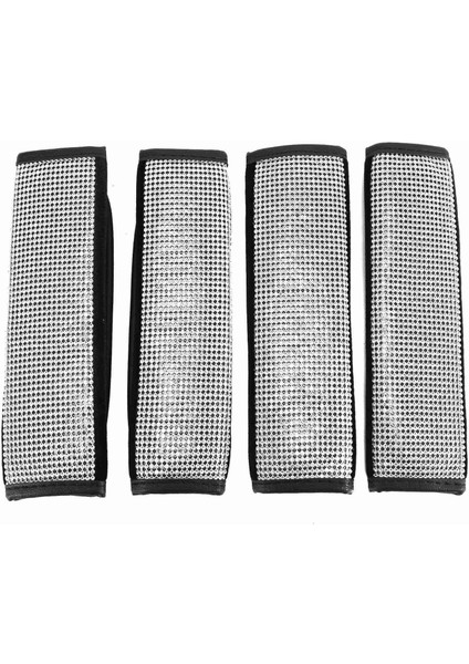 4 Paket Emniyet Kemeri Omuz Pedleri Parlaklık Kristal Araba Emniyet Kemeri Kapaklar Elmas Araba Dekor Aksesuarları Kadınlar Için (Yurt Dışından)