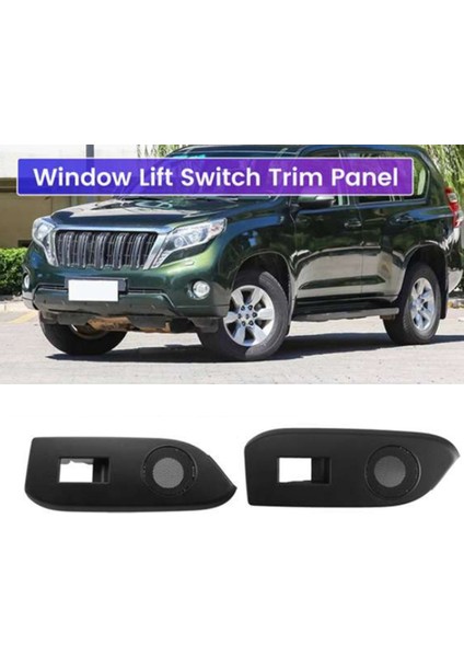 Araba Arka Cam Asansör Anahtarı Panel Hoparlör Toz Kapağı 74272-60230-C0 74272-60240-C0 Toyota Için Prado LC150 2010-2019 Lhd (Yurt Dışından) fırsatları