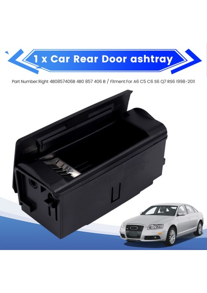 Audi A6 C5 C6 S6 Q7 Rs6 1998-2011 Için Araba Arka Kapı Arka Kül Tablası (Yurt Dışından) indirimleri