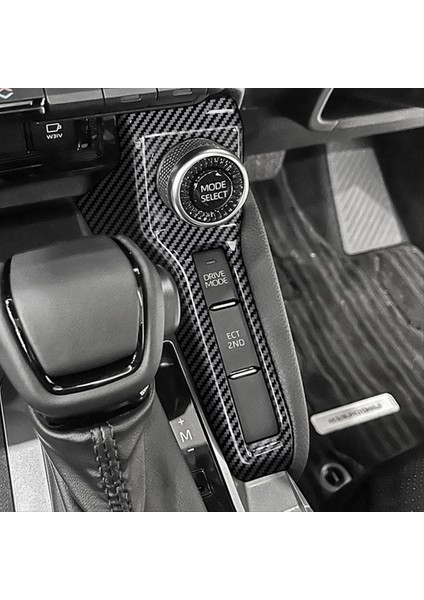 Araba Merkezi Konsol Modeli Toyota Için Sürücü Modeli Düğme Trim Çerçevesi Sticker Prado LC250 2024 Rhd Karbon Fiber (Yurt Dışından) fiyatları