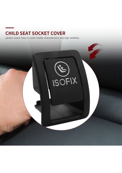 2059200513 Araba Koltuğu Isofix Anahtar Kapağı Mercedes W205 C300 C350 C200 C180 2015-2016 Siyah (Yurt Dışından) modelleri