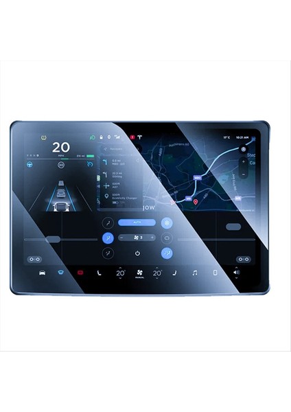 Tesla Model 3 Highland 2024 Yeni Merkez Kontrol Dokunmatik Ekran Koruyucu Film Için Temperli Cam Film Koruyucusu (Yurt Dışından)