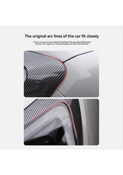 Araba Far Çerçeve Dekorasyon Stil Kafa Işık Kapağı Kaşları Mini Jcw Counterman U25 Aksesuarları (Yurt Dışından) fiyatları