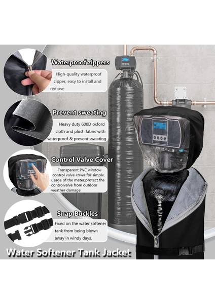 Terlemeyi Önlemek Için Su Yumuşatıcı Tank Ceket Kapağı 600D Oxford Kumaş Açık Hava Kapağı Yağmur Kapağı Fermuarlı (Yurt Dışından) fırsatları