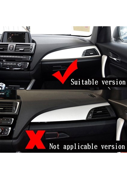 Araba Gösterge Tablosu Yan Klima Outlet Panel Kapak Çıkartmaları Aksesuarları For-Bmw 1 2 Seri F20 F21 F22 F23 2012-2017 (Yurt Dışından) fırsatları