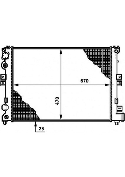 Xmpdby Radyatör Jumpy-Expert-Scudo-1.9d-2.0jtd Ac Klimasiz Mek 669X470X27