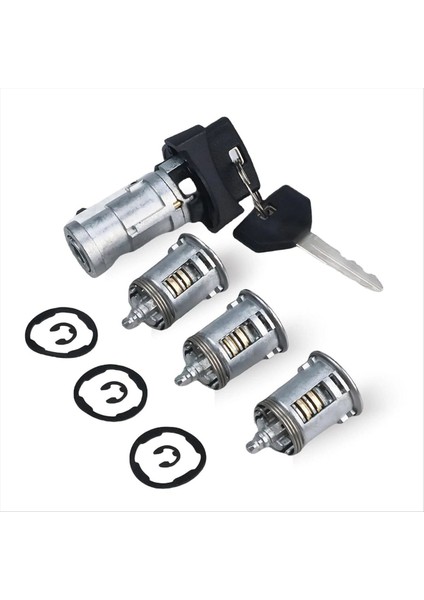 702419 4720929K Araba Ateşleme Anahtarı Kilit Silindir ve Kapı Kilidi Jeep Wrangler Lhd Için 2 Anahtar (Yurt Dışından)
