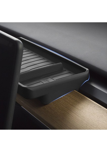 Tesla Model 3 Y Merkez Konsol Organizatörü Ekran Sac Street Box Güver Deli Gizli Tepsi Iç Aksesuarları Siyah (Yurt Dışından) modelleri