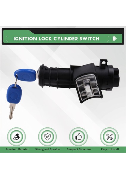 Fiat Uno Ponto 51831900 Lhd Için 2 Anahtarlı Araba Ateşleme Kilit Silindir Anahtarı (Yurt Dışından) fırsatları