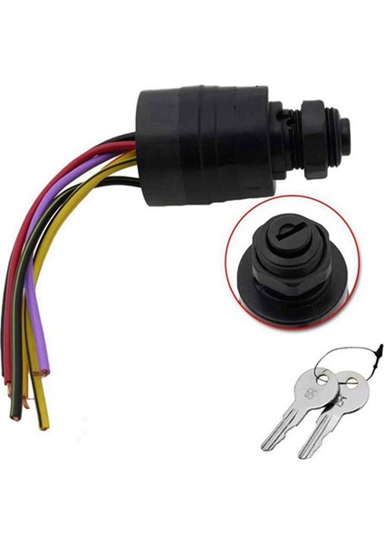 6 Tel Ateşleme Anahtarı Anahtarı 87-88107 Merkür Dıştan Takma Motorlar Tekne Aksesuarları Deniz (Yurt Dışından) fiyatları
