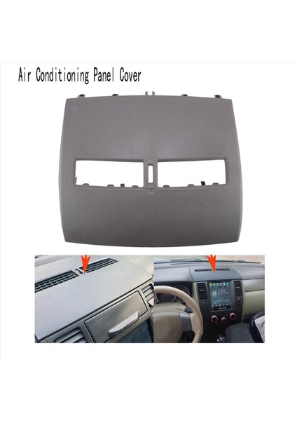 Nissan Yida Qida 2005-2010 Gri Lhd Için Araba Merkezi Klima Paneli Trim Klima Paneli Kapağı (Yurt Dışından) fırsatları
