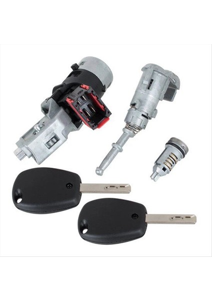 Araba Kilit Seti Ateşleme Anahtarı Silindir Kapı Kiliti Tumbler Renault Kangoo Iıı Modus Master Lhd 806012544R (Yurt Dışından)