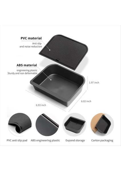 Toyota Land Cruiser Prado 250 2024 2025 Kol Dayama Depolama Kutusu Için Merkez Konsol Serin Kutu Organizatörü (Sadece Serin Kutu Sığdır) (Yurt Dışından) fiyatları