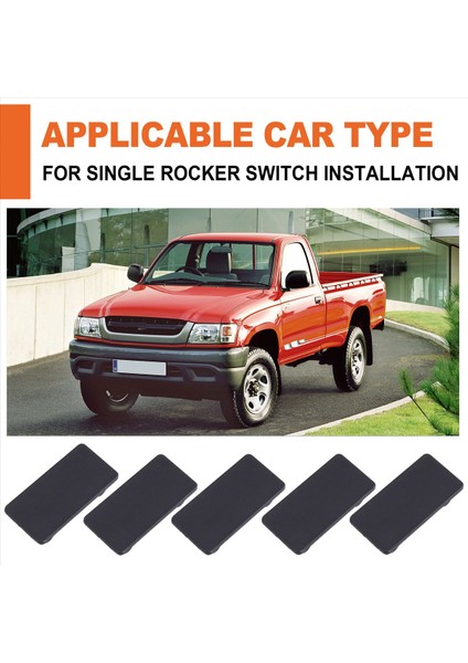 10PCS Bekleme Rocker Anahtar Paneli Kapak Boş Arka Plaka Araba Teknesi Saklıdır Anahtar Gösterge Tablosu Dıy Parçaları Toz Geçirmez (Yurt Dışından) fırsatları