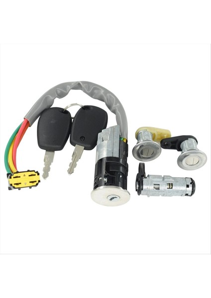 Araba Kontağı Anahtarı Sol Sağ Bagaj Kapağı Kilit Tam Set Renault Dacia Logan 806014108R Lhd (Yurt Dışından)