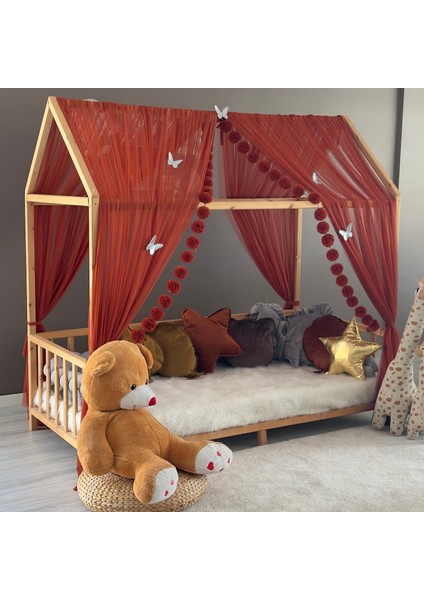 Tarçın Çift Perdeli Montessori Yatak Cibinliği Montessori modelleri