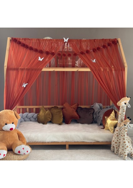 Tarçın Çift Perdeli Montessori Yatak Cibinliği Montessori fırsatları